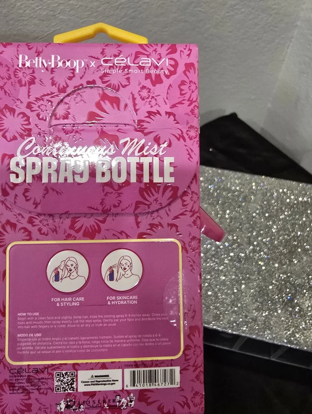 Celavi X  Betty Boop Continuous Mist Spray Bottle